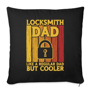Schlosser Lock Picking Mitarbeiter Schlosserei - Sofakissenbezug 45 x 45 cm - Schwarz - Vorne