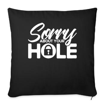 Locksmith Lock Picking Employee Locksmith - Sofa pillowcase 17,3'' x 17,3'' (45 x 45 cm) - black - Front