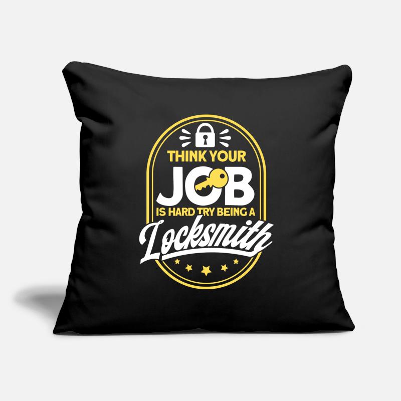 Locksmith Lock Picking Employee Locksmith Sofa pillowcase 17,3'' x 17,3'' (45 x 45 cm)