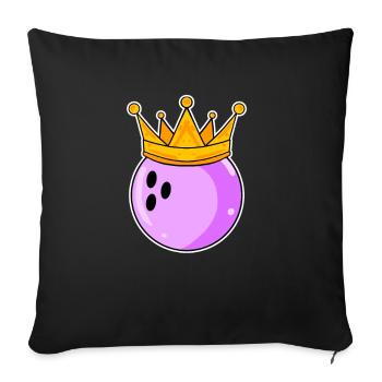 Bowling Women Partner Look - Sofa pillowcase 17,3'' x 17,3'' (45 x 45 cm) - black - Front