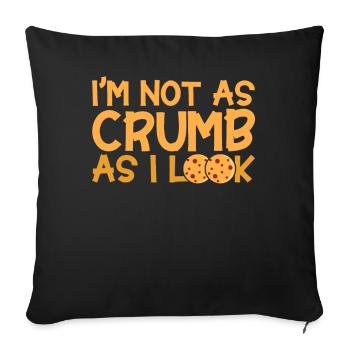 Pain Cuisson Cadeau Boulangerie Citation Boulanger - Housse de coussin décorative 45 x 45 cm - noir - Devant