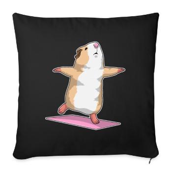 Méditation de Yoga Meerschweich - Housse de coussin décorative 45 x 45 cm - noir - Devant