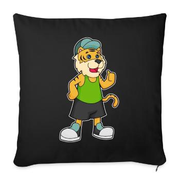 École des Tigres pour les Élèves Casquettes - Housse de coussin décorative 45 x 45 cm - noir - Devant