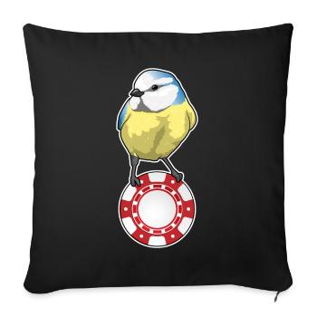 Vogel Poker Jetons de Poker - Housse de coussin décorative 45 x 45 cm - noir - Devant