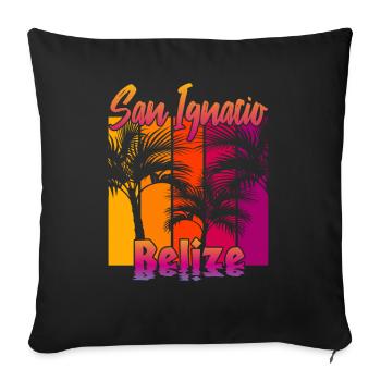 San Ignacio Belize - Sofakissenbezug 45 x 45 cm - Schwarz - Vorne