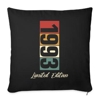 30e anniversaire 1993 Né 30 ans - Housse de coussin décorative 45 x 45 cm - noir - Devant