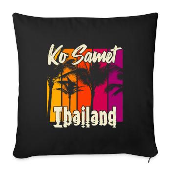 Ko Samet Thailand - Sofa pillowcase 17,3'' x 17,3'' (45 x 45 cm) - black - Front