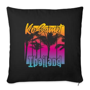 Ko Samet Thailand - Sofa pillowcase 17,3'' x 17,3'' (45 x 45 cm) - black - Front