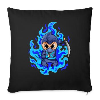 Ninja - Sofakissenbezug 45 x 45 cm - Schwarz - Vorne