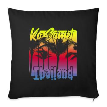 Ko Samet Thailand - Sofa pillowcase 17,3'' x 17,3'' (45 x 45 cm) - black - Front