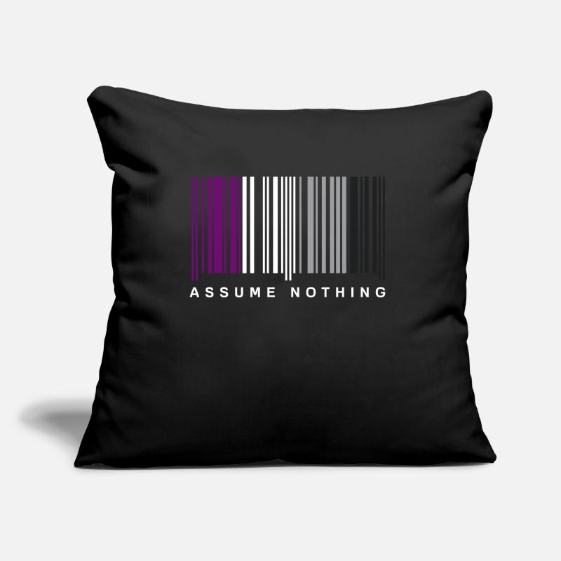 Asexual Barcode Sofa pillowcase 17,3'' x 17,3'' (45 x 45 cm)