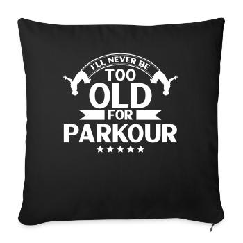Parkour Gift Freerunning Parkour Runner - Sofa pillowcase 17,3'' x 17,3'' (45 x 45 cm) - black - Front