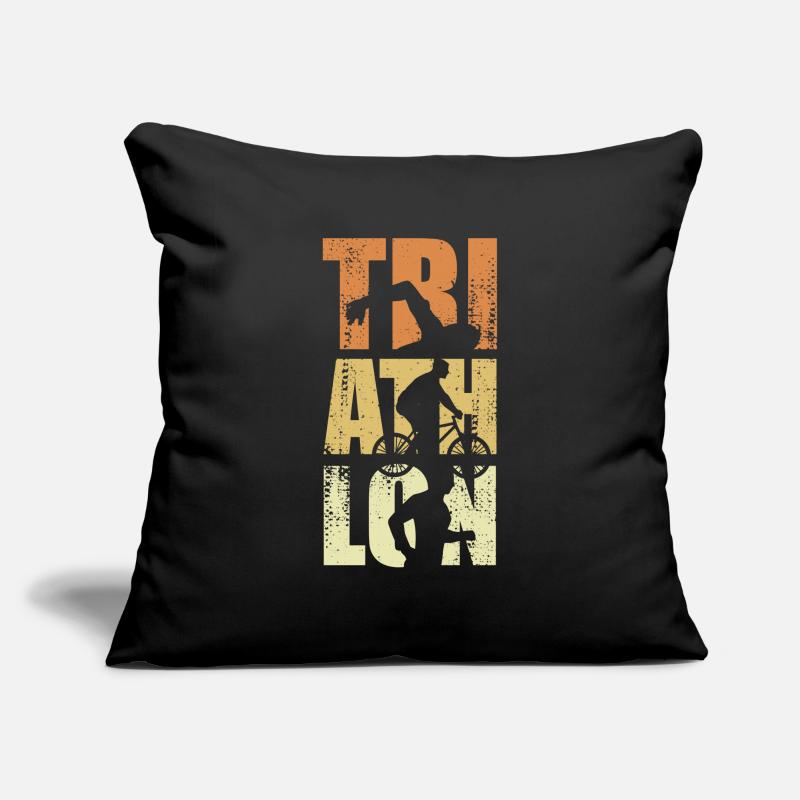 Fun Triathlon Event Sofa pillowcase 17,3'' x 17,3'' (45 x 45 cm)