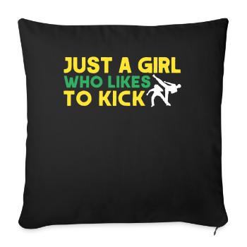 Capoeira Cadeau Brésil Arts Martiaux Capoeira - Housse de coussin décorative 45 x 45 cm - noir - Devant