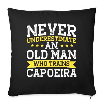 Capoeira Cadeau Brésil Arts Martiaux Capoeira - Housse de coussin décorative 45 x 45 cm - noir - Devant