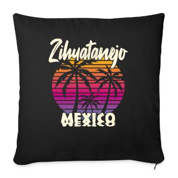 Zihuatanejo Mexico - Sofakissenbezug 45 x 45 cm - Schwarz - Vorne
