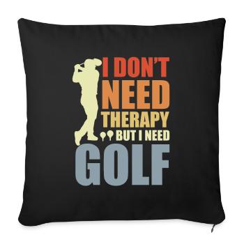 Funny Golf Joke - Sofa pillowcase 17,3'' x 17,3'' (45 x 45 cm) - black - Front