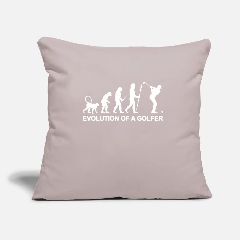 Evolution eines Golfers Sofakissenbezug 45 x 45 cm