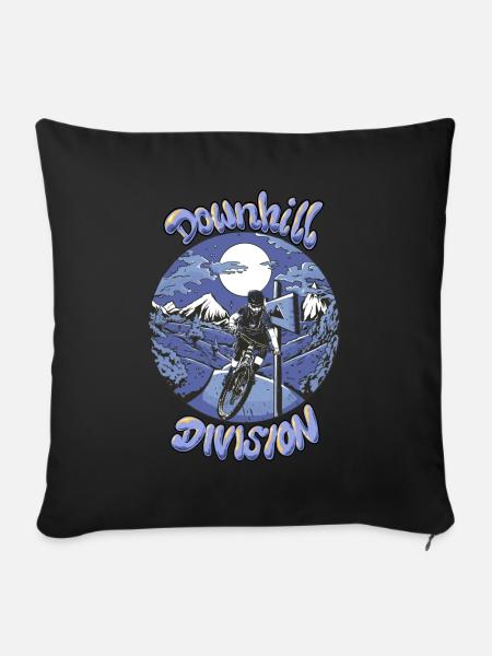 Down hill - Sofakissenbezug 45 x 45 cm - Schwarz