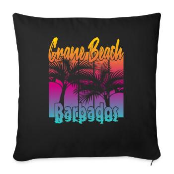 Crane Beach Barbados - Sofakissenbezug 45 x 45 cm - Schwarz - Vorne