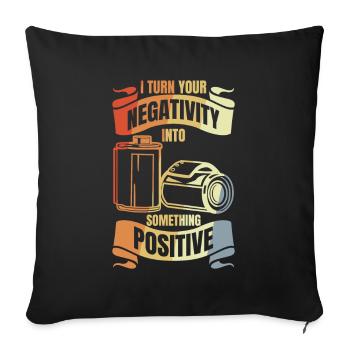 Vintage Photography Joke - Sofa pillowcase 17,3'' x 17,3'' (45 x 45 cm) - black - Front