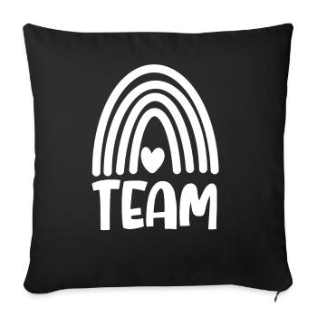 Team - Sofakissenbezug 45 x 45 cm - Schwarz - Vorne