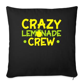 Limonadenstand Zitronensaft Limonade Geschäft - Sofakissenbezug 45 x 45 cm - Schwarz - Vorne
