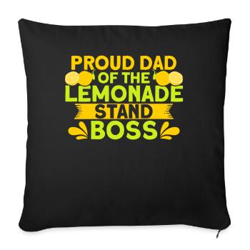 Limonadenstand Zitronensaft Limonade Geschäft - Sofakissenbezug 45 x 45 cm - Schwarz - Vorne