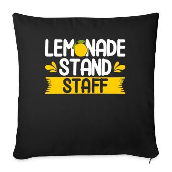 Limonadenstand Zitronensaft Limonade Geschäft - Sofakissenbezug 45 x 45 cm - Schwarz - Vorne