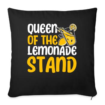 Limonadenstand Zitronensaft Limonade Geschäft - Sofakissenbezug 45 x 45 cm - Schwarz - Vorne