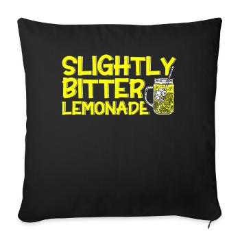 Limonadenstand Zitronensaft Limonade Geschäft - Sofakissenbezug 45 x 45 cm - Schwarz - Vorne