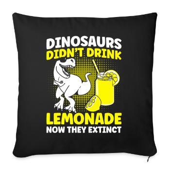 Limonadenstand Zitronensaft Limonade Geschäft - Sofakissenbezug 45 x 45 cm - Schwarz - Vorne