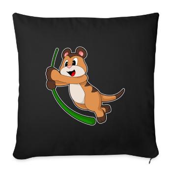 Meerkat Liana Jungle - Sofa pillowcase 17,3'' x 17,3'' (45 x 45 cm) - black - Front