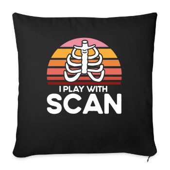 Radiology Radiologist Radiology Technician - Sofa pillowcase 17,3'' x 17,3'' (45 x 45 cm) - black - Front