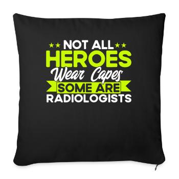 Radiology Radiologist Radiology Technician - Sofa pillowcase 17,3'' x 17,3'' (45 x 45 cm) - black - Front