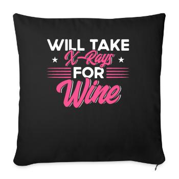 Radiology Radiologist Radiology Technician - Sofa pillowcase 17,3'' x 17,3'' (45 x 45 cm) - black - Front