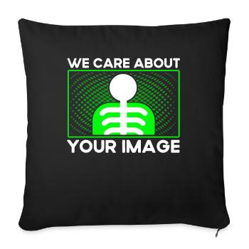 Radiology Radiologist Radiology Technician - Sofa pillowcase 17,3'' x 17,3'' (45 x 45 cm) - black - Front