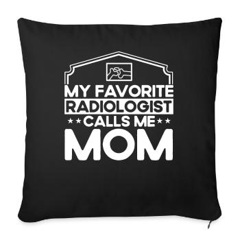 Radiology Radiologist Radiology Technician - Sofa pillowcase 17,3'' x 17,3'' (45 x 45 cm) - black - Front
