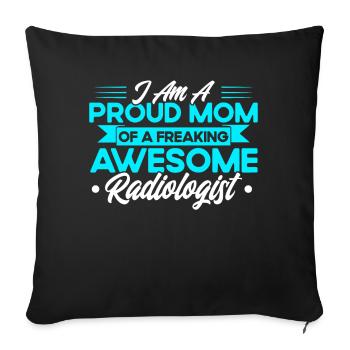Radiology Radiologist Radiology Technician - Sofa pillowcase 17,3'' x 17,3'' (45 x 45 cm) - black - Front