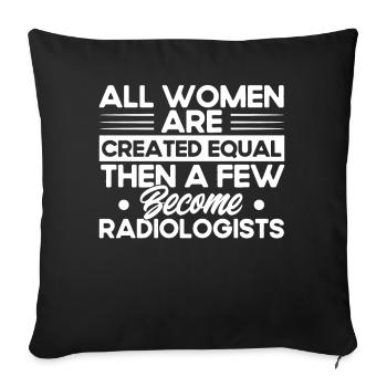 Radiology Radiologist Radiology Technician - Sofa pillowcase 17,3'' x 17,3'' (45 x 45 cm) - black - Front