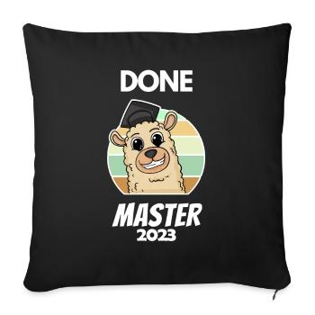 Master 2023 - Sofakissenbezug 45 x 45 cm - Schwarz - Vorne