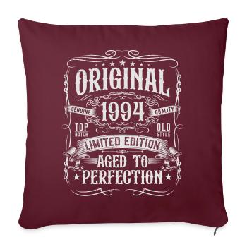 1994 Born Vintage Birthday Gift - Sofa pillowcase 17,3'' x 17,3'' (45 x 45 cm) - burgundy - Front