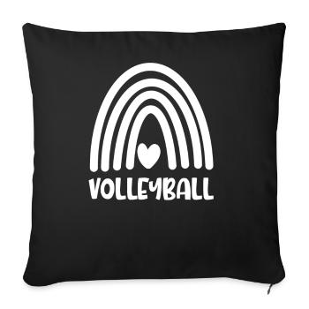 Volley-ball - Housse de coussin décorative 45 x 45 cm - noir - Devant