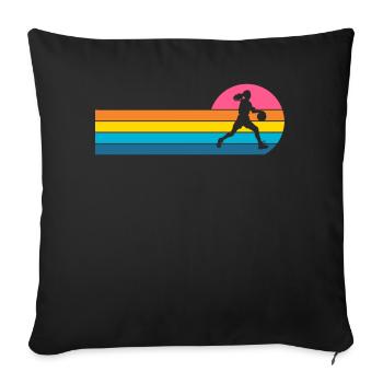 Basketball Women's Basketball Women's Basketball - Sofa pillowcase 17,3'' x 17,3'' (45 x 45 cm) - black - Front