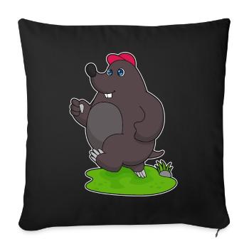 Jogging Taupe Sports de jogging - Housse de coussin décorative 45 x 45 cm - noir - Devant