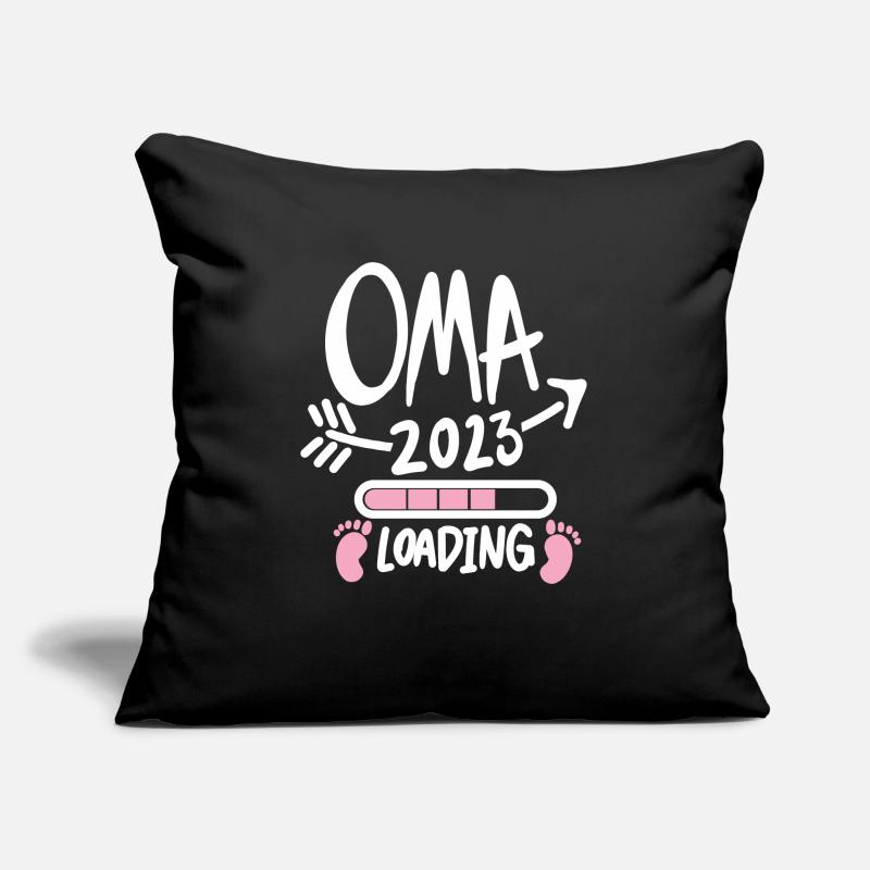 Oma 2023 - Werdende Oma 2023 - Oma Loading Sofakissenbezug 45 x 45 cm