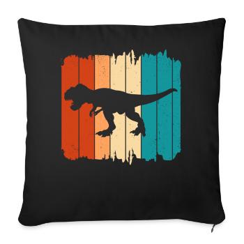 T-Rex - Housse de coussin décorative 45 x 45 cm - noir - Devant
