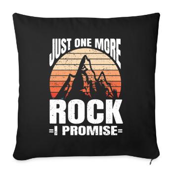 Rock Collecting Geology Geologist - Sofa pillowcase 17,3'' x 17,3'' (45 x 45 cm) - black - Front