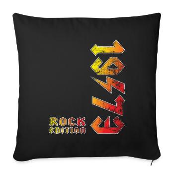 Birthday Rock Edition 1973 - Housse de coussin décorative 45 x 45 cm - noir - Devant
