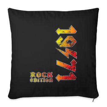 Birthday Rock Edition 1971 - Housse de coussin décorative 45 x 45 cm - noir - Devant
